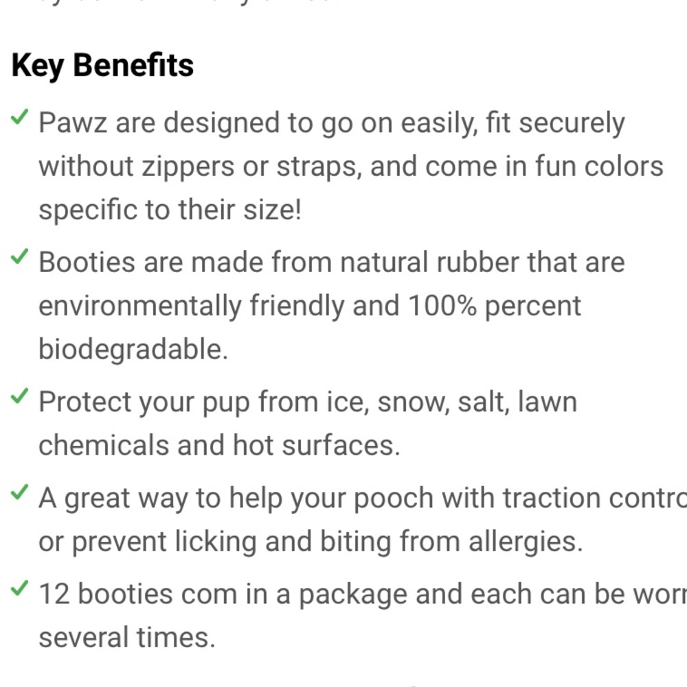 ❌SOLD❌PAWZ Dog Booties - Picture 7 of 7